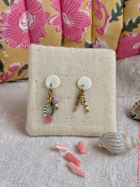 Boucles d'oreille "Jardin de Réville"