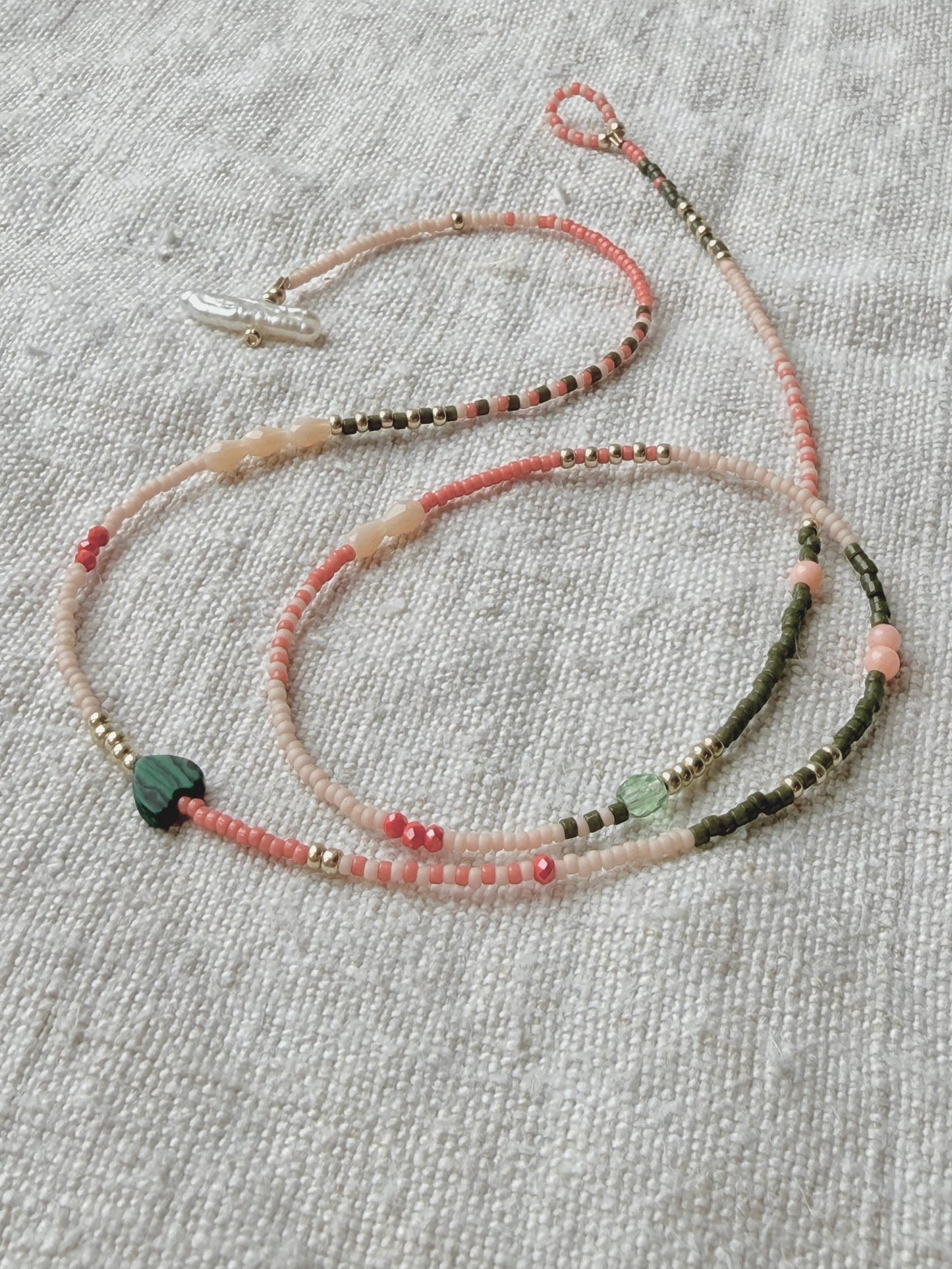 Collier "Granville - La Roseraie" long