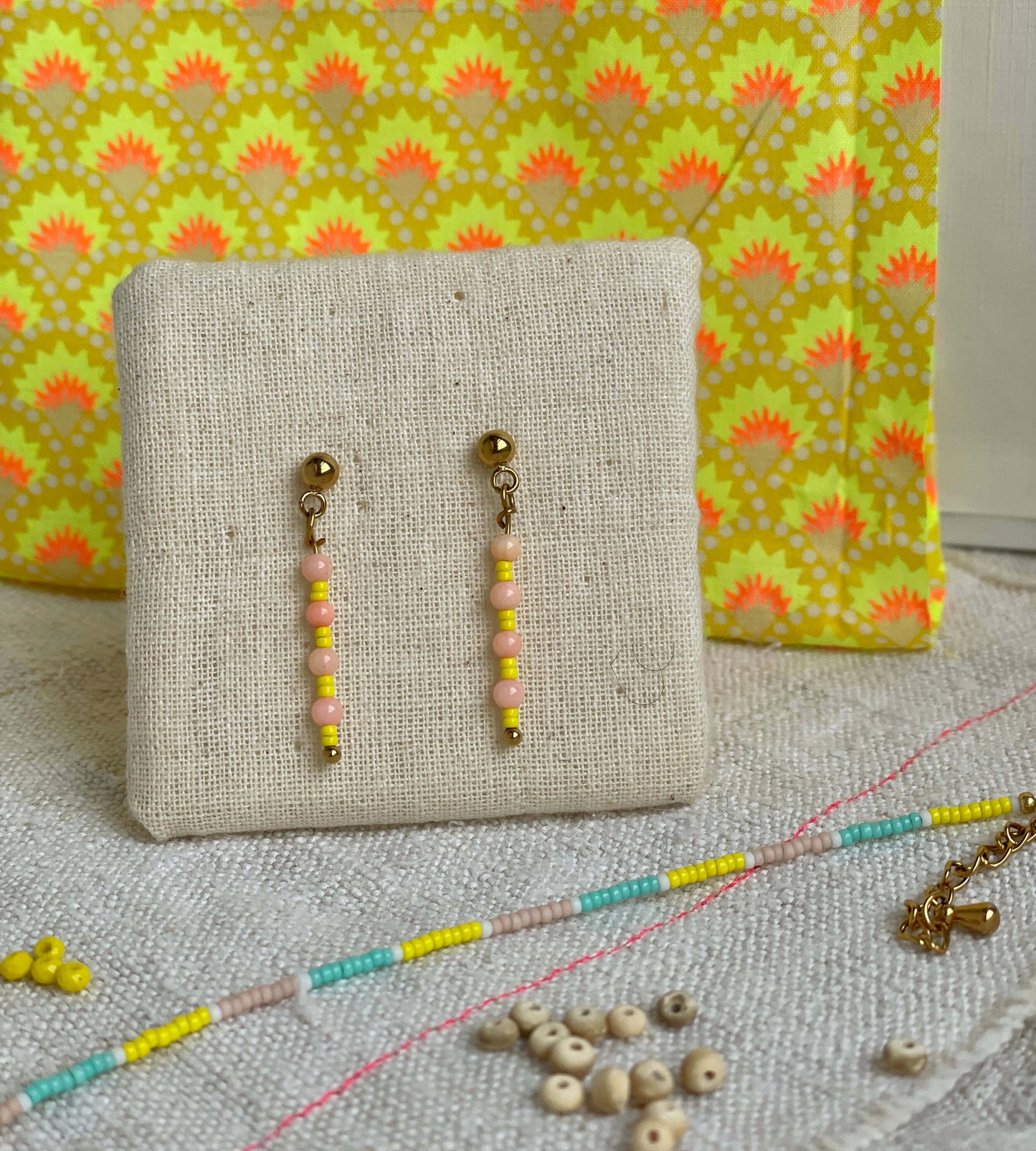 Boucles d'oreille Colza