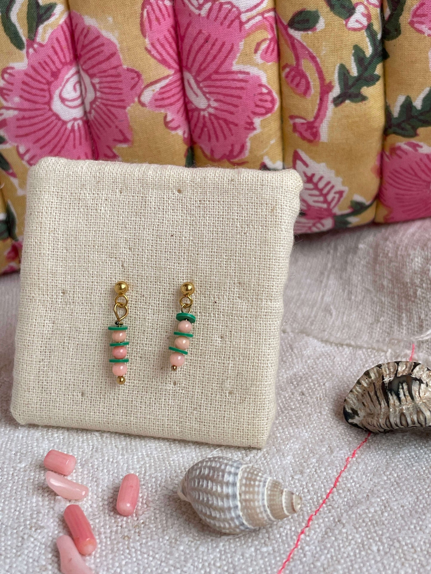 Boucles d'oreille "Lichen"