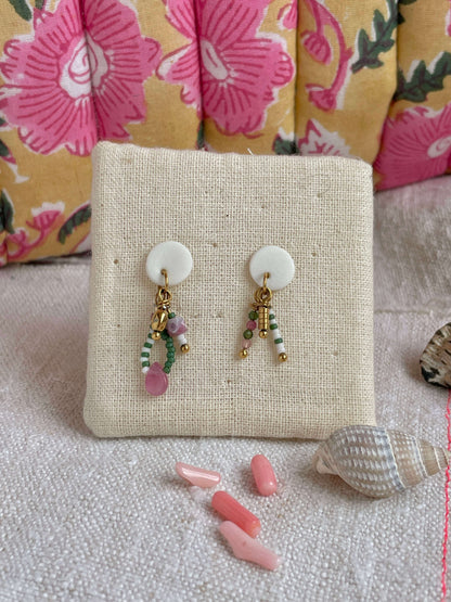 Boucles d'oreille "Jardin de Réville"