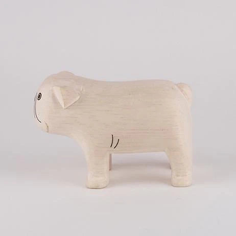 Bulldog - animal en bois