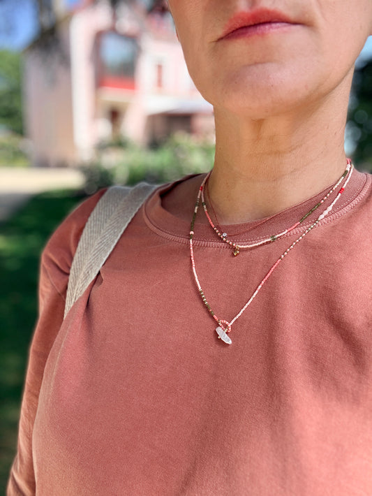 Collier "Granville - La Roseraie" long