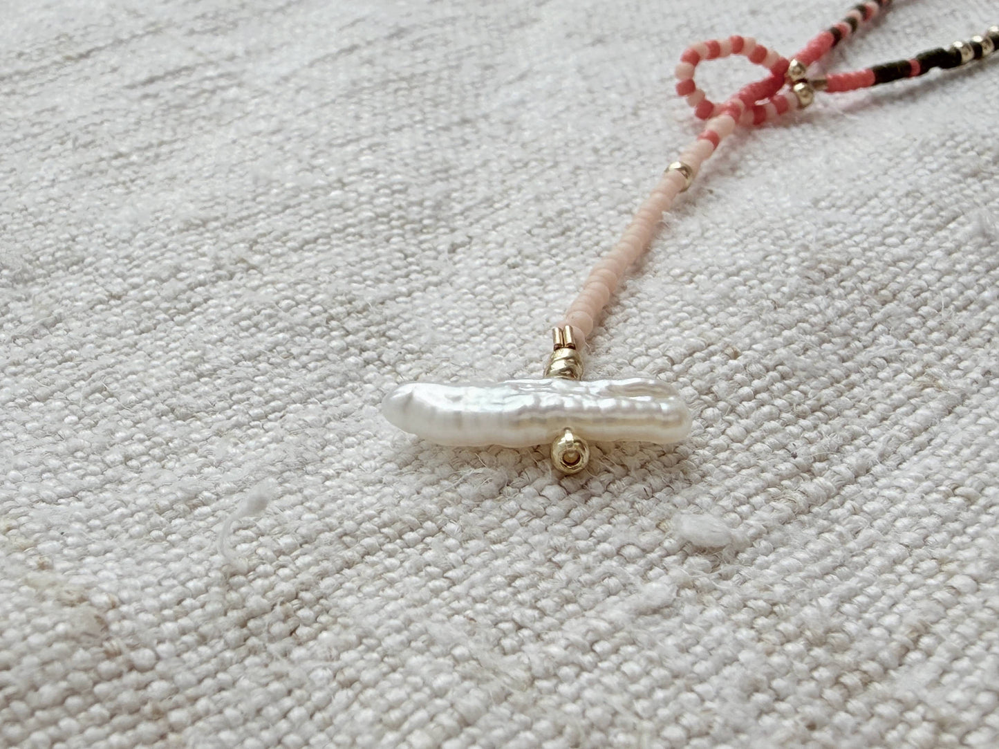 Collier "Granville - La Roseraie" long