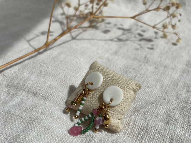 Boucles d'oreille "Jardin de Réville"