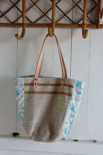 Sac "Be good, be happy, be yourself" – lin épais & Liberty