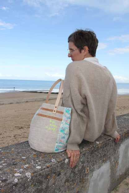 Sac "Be good, be happy, be yourself" – lin épais & Liberty