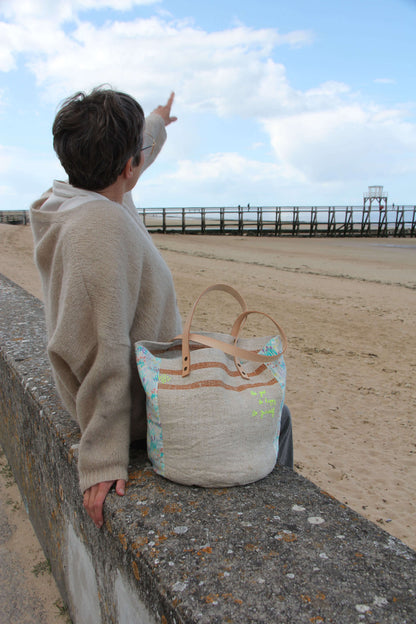 Sac "Be good, be happy, be yourself" – lin épais & Liberty