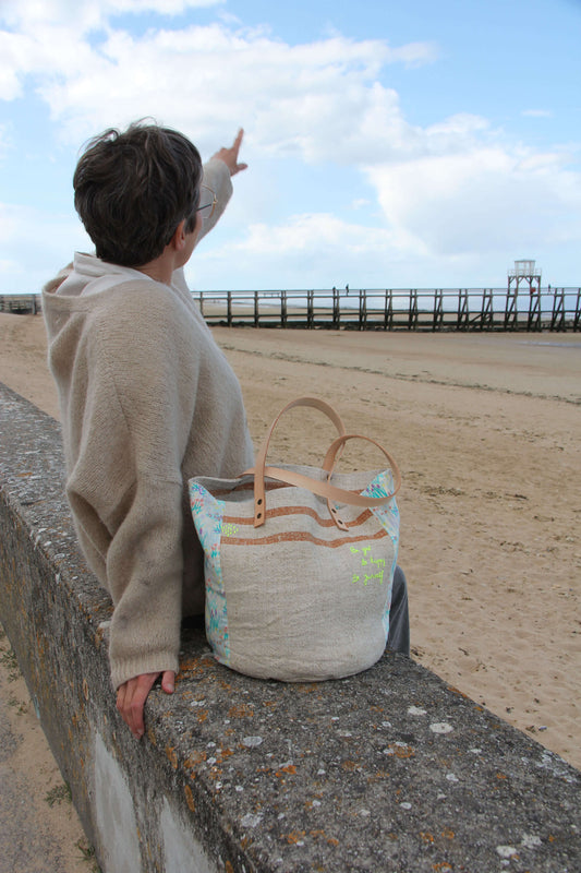 Sac "Be good, be happy, be yourself" – lin épais & Liberty